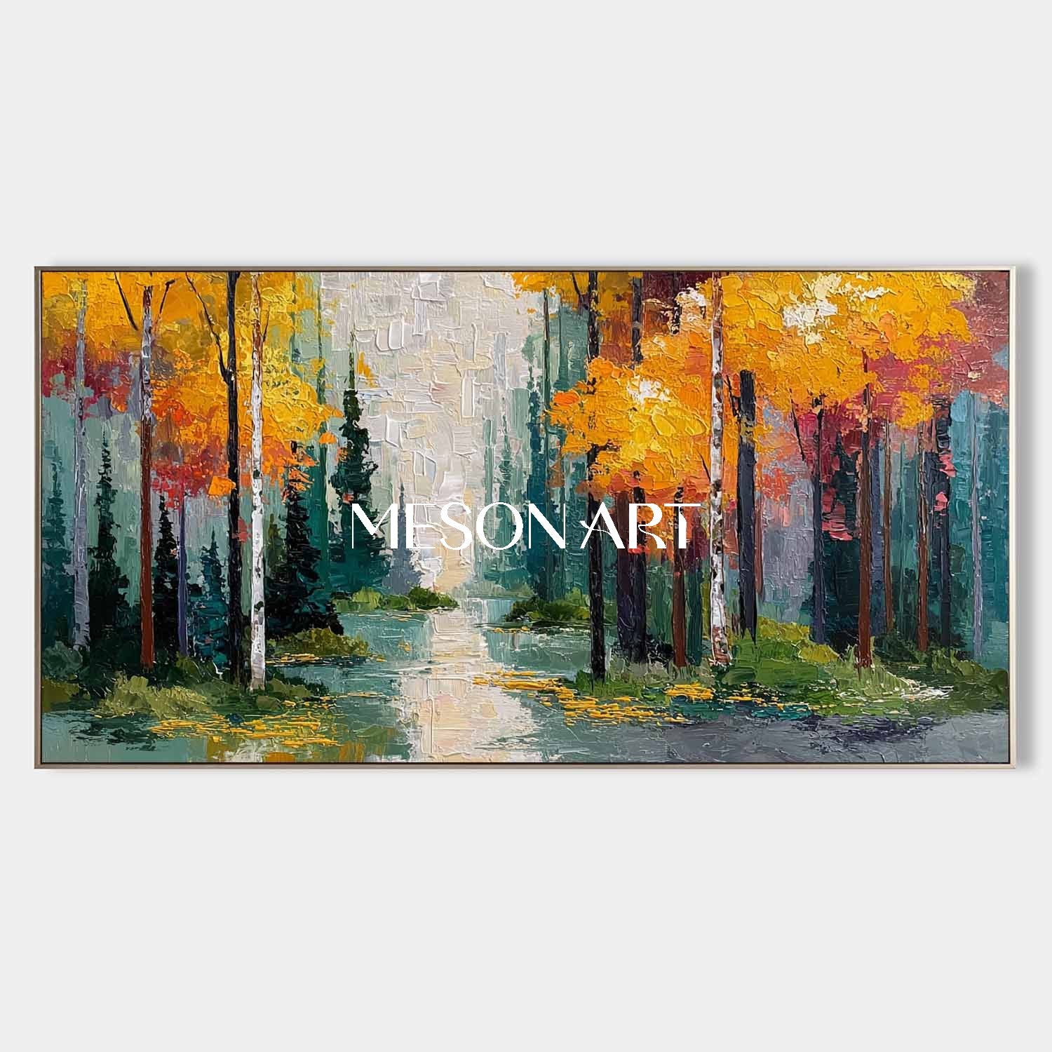Big Autumn Wall Art Decor Large Fall Canvas Painting for Home Decor