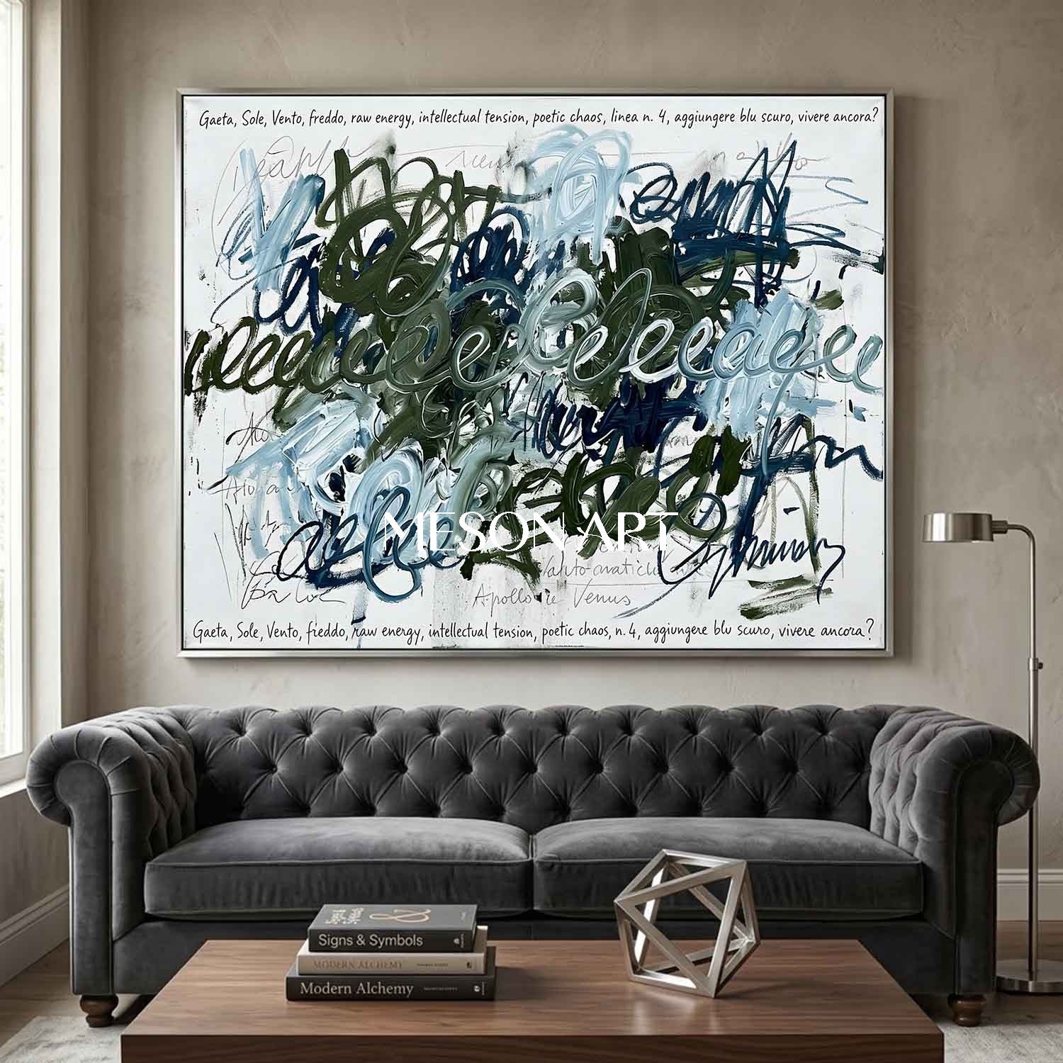 Luxury framed Art For Bathroom Wall Decor Scribble Abstract Painting