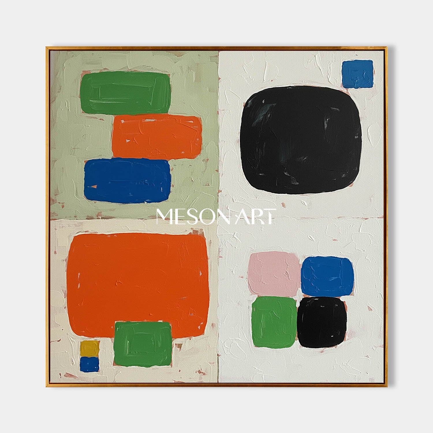 Custom Oil Painting Oversized Framed Canvas 24×24 Living Room Wall Art