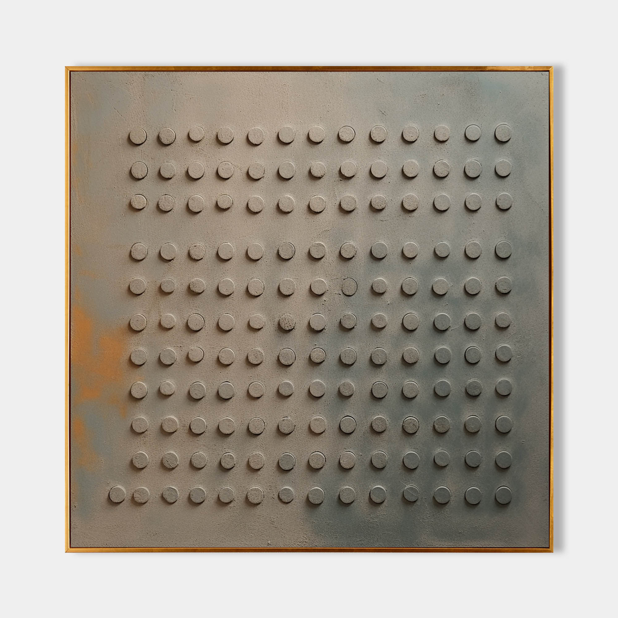 Large 3D Brown And Blue Minimalist Canvas Wall Art Brown And Blue Texture Art Wabi Sabi Painting
