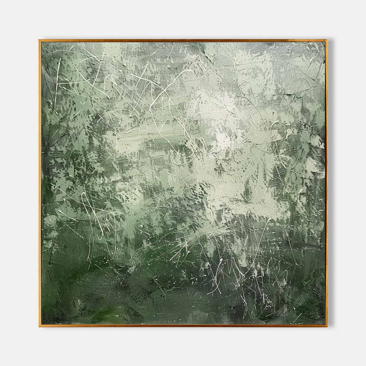 Curated visual reference: Fresh Look at Green Texture Canvas Wall Art Decor Green Texture Paintings For