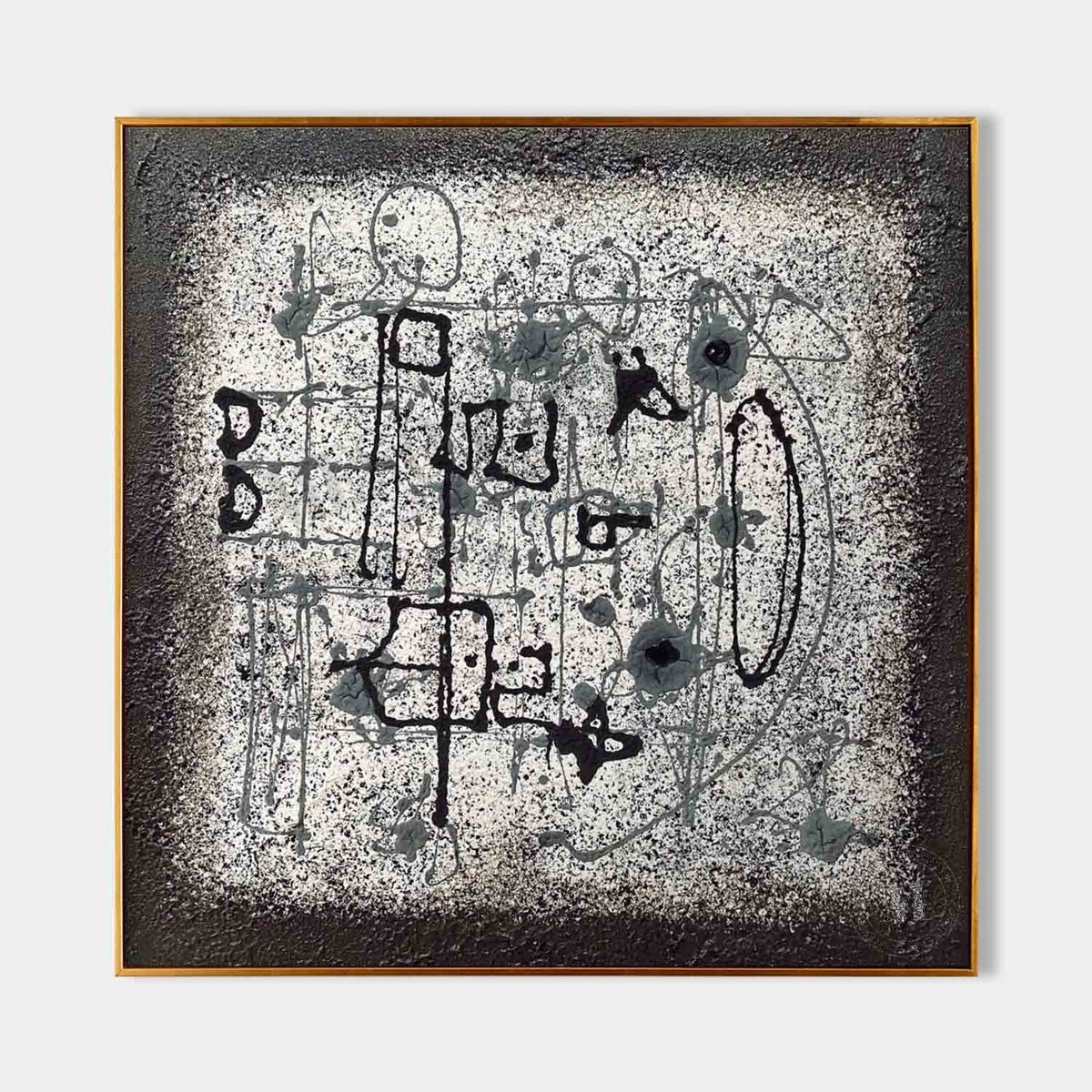 Black and White Textured Paintings for Sale Wabi Sabi Abstract Art ...