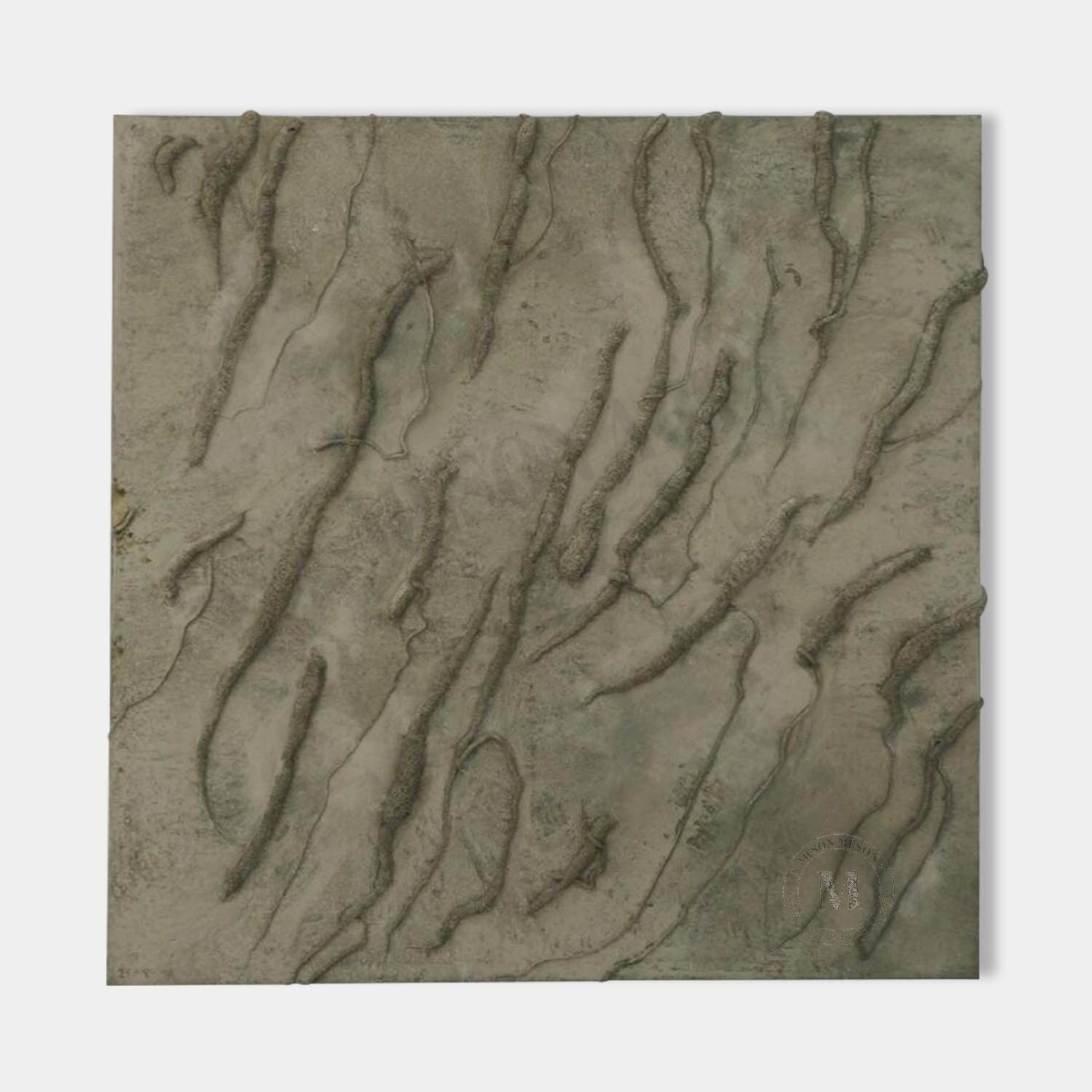 Large 3D Taupe Minimalist Texture Painting Taupe Abstract Canvas Wall Decor Art for Sale