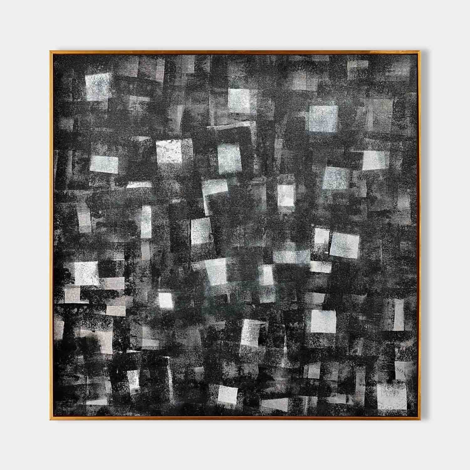 Gray and White Abstract Art for Sale Gray and White Abstract Wall Art Decoration Painting Minimalist Painting