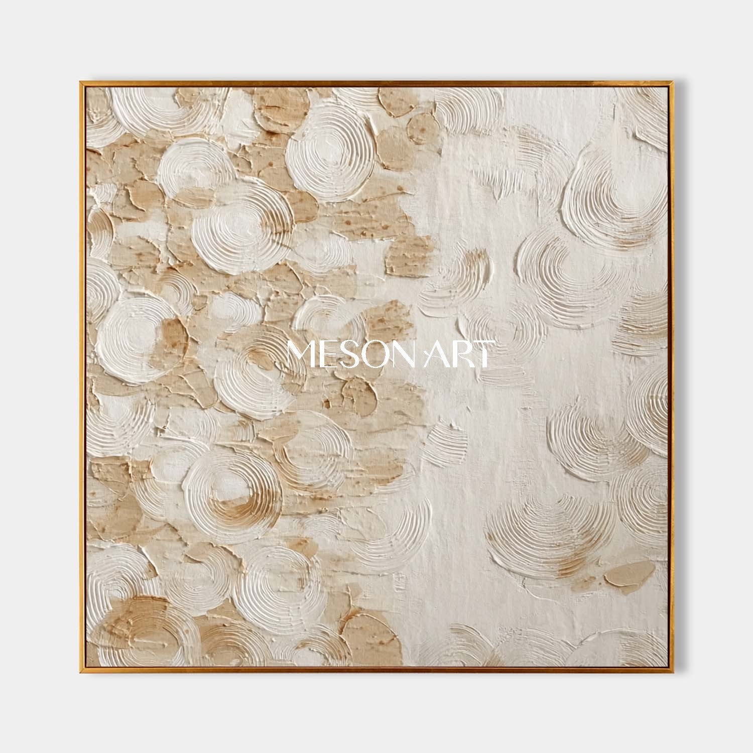 Large Bohemian Canvas Art – Earthy Tones for Living Room Walls