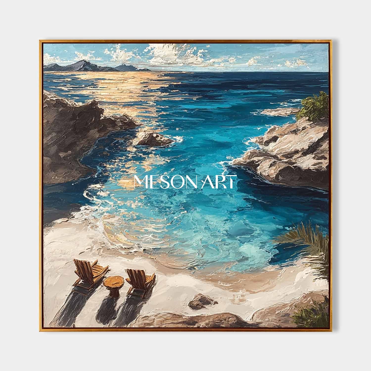 Summer Vibes Wall Printing Vacation Style Art For Hallway Coastal Canvas Art