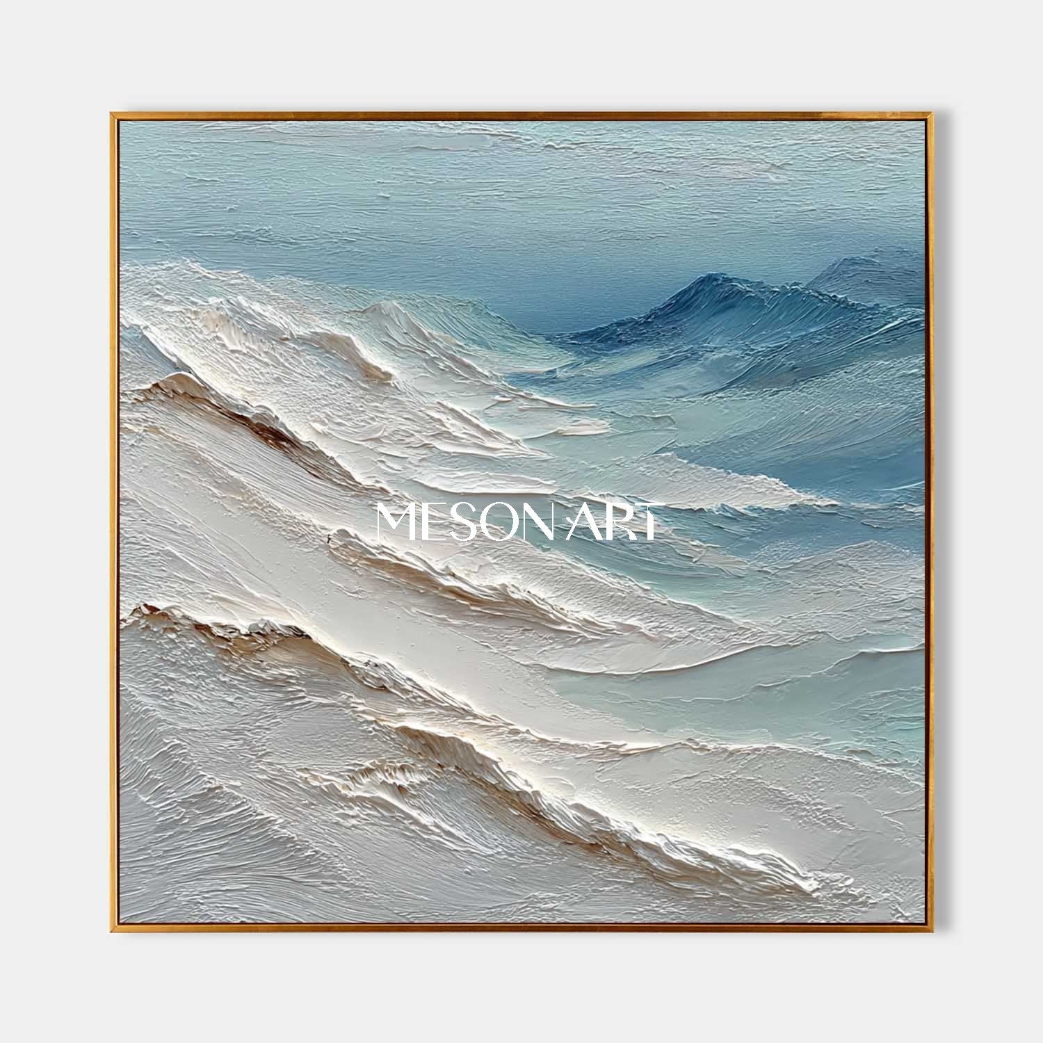3D Large Entryway Abstract Snow Mountain Canvas Wall Art for Sale
