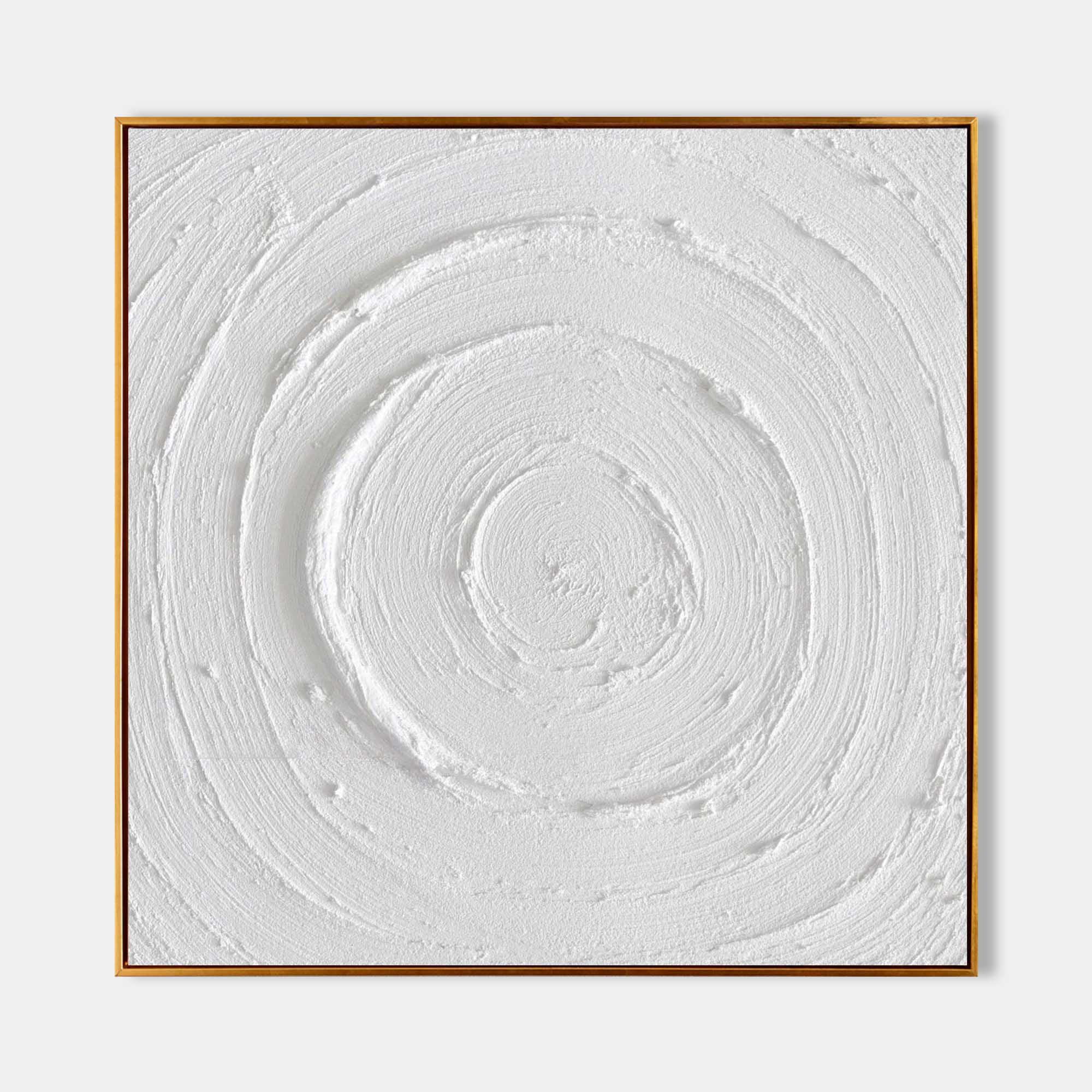 3D Large White Canvas Abstract Art Plaster Art On Canvas White Plaster ...