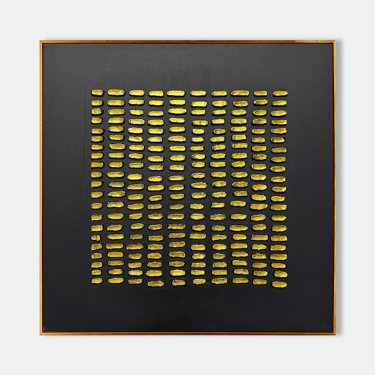 Large Black and Gold Abstract Textured Painting Black and Gold Abstract Art for Sale Black and Gold Minimalist Canvas Wall Art