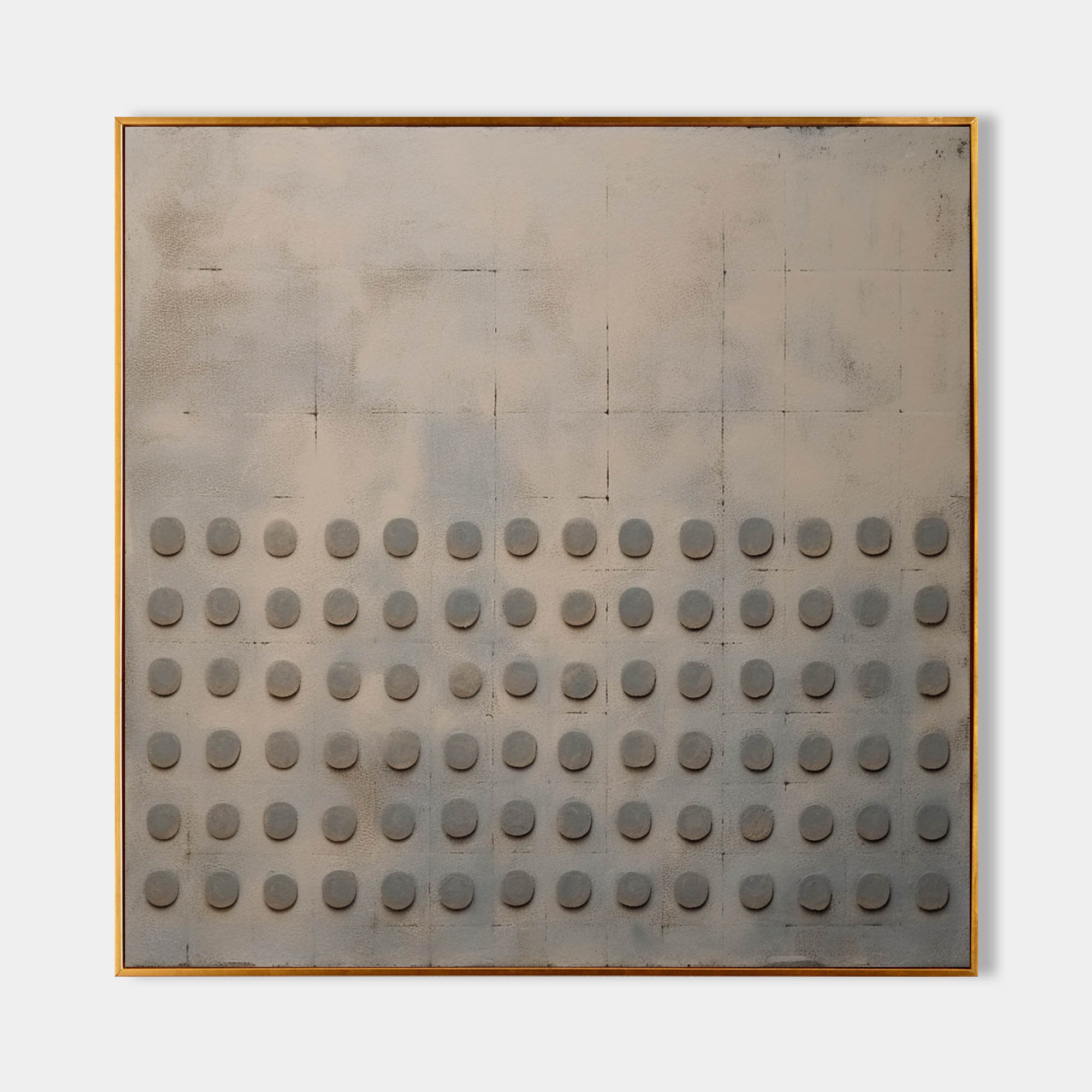Beige and Brown 3D Abstract Texture Painting Wabi-sabi Art Beige and Brown Minimalist Canvas Wall Art
