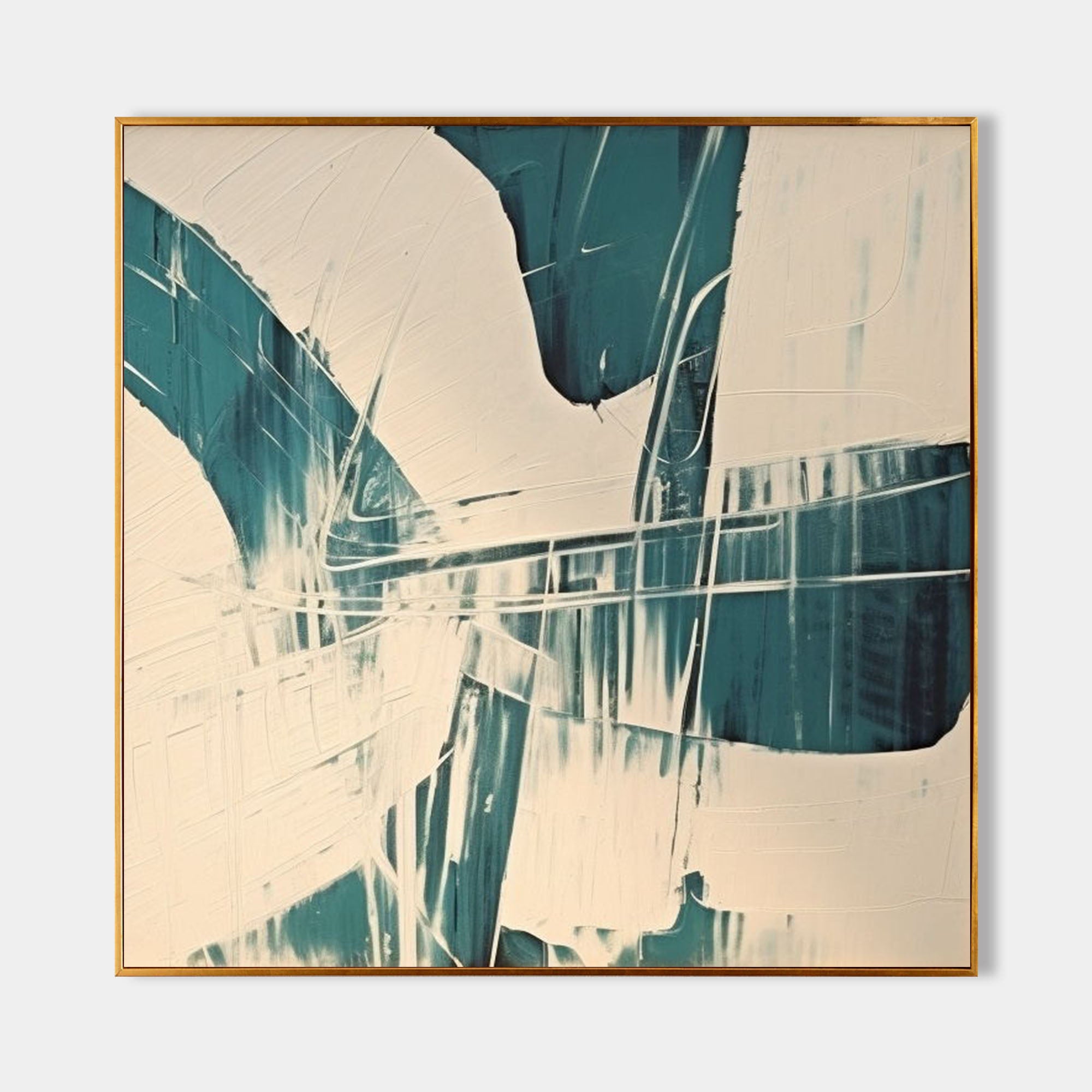 Beige and Blue Abstract Art Beige and Blue Abstract Art on Canvas Modern Minimalist Wall Art Beige and Blue Textured Painting