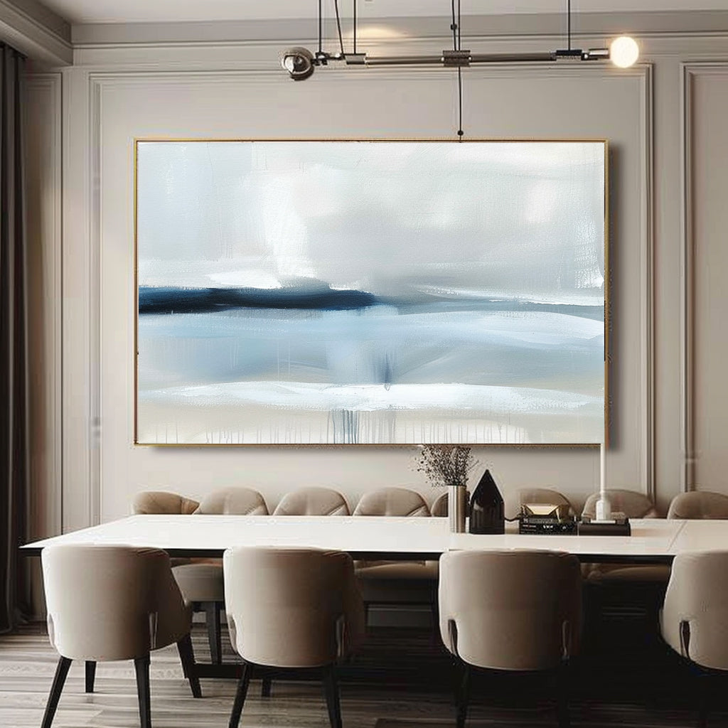 Light Blue Abstract Canvas Art for Sale Light Blue Canvas Wall Art Decor Light Blue Oil Painting