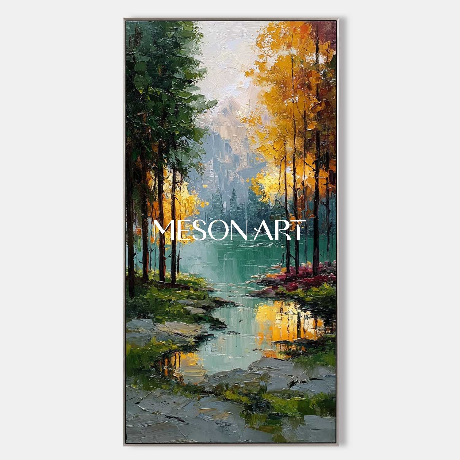 Large Autumn Landscape Canvas Art Perfect for Living Room Wall Art