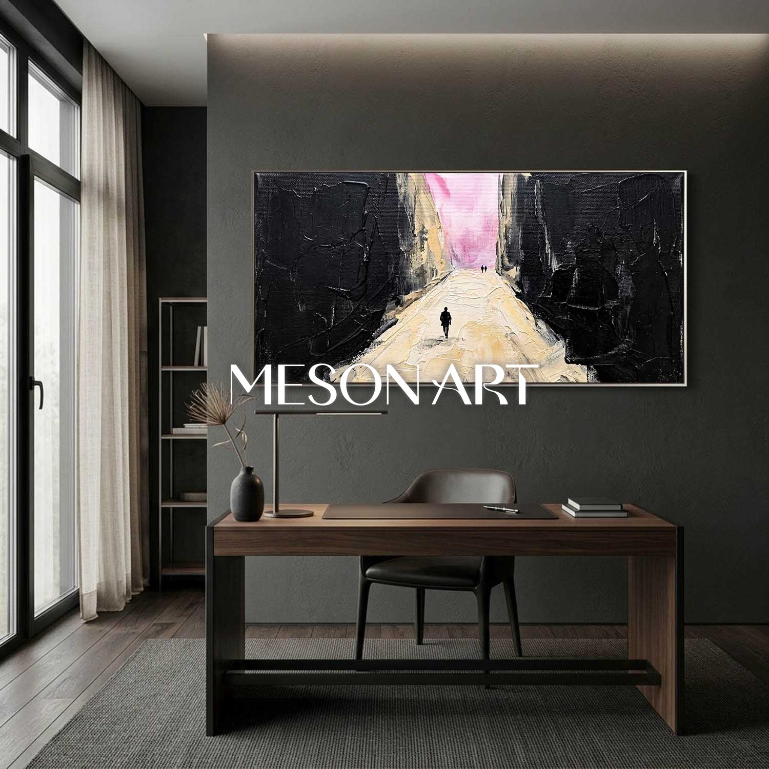 Colorful Pop Art Painting With Geometric Shapes For Modern Living Room Decor