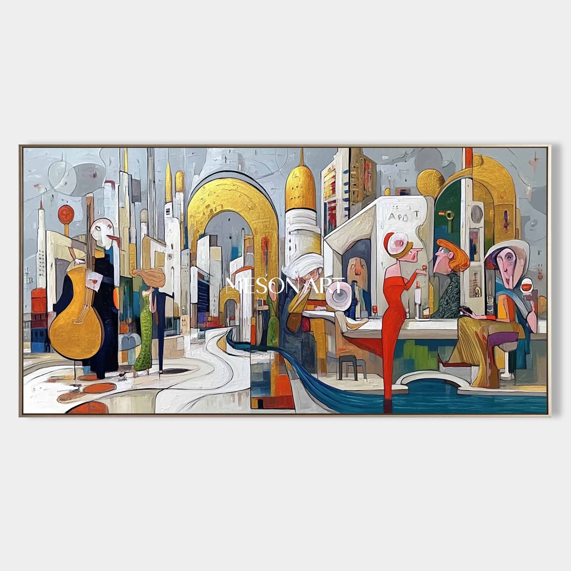 Oversized White Contemporary Textured Art Hand Painted Canvas Bedroom