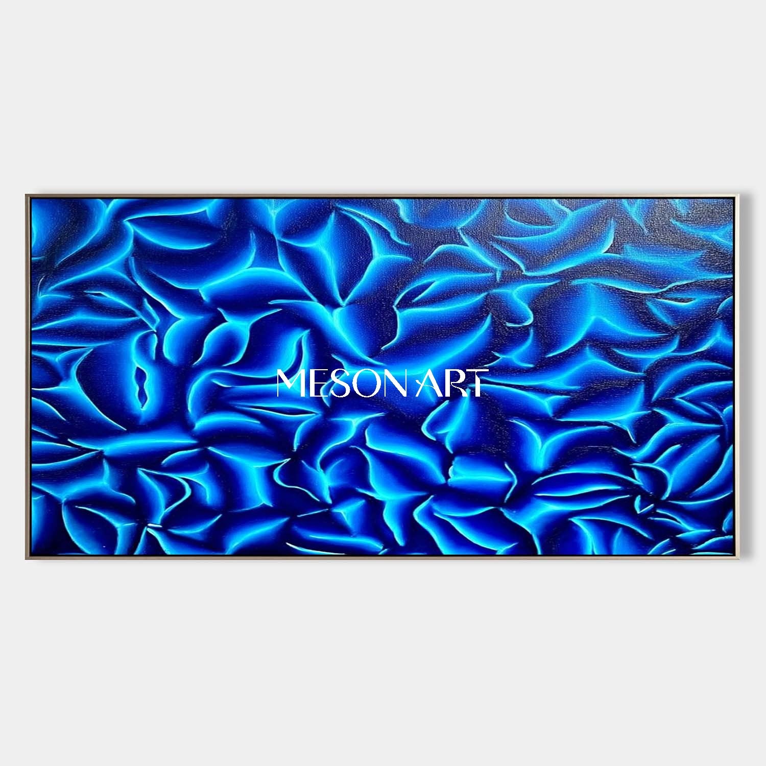 Order Original Abstract Blue Artwork for Contemporary Wall Art Decor