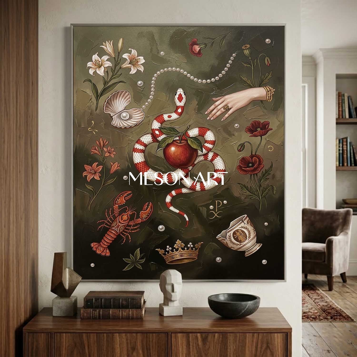 Original Surrealist Oil Painting 100% Hand Painted Large Canvas Art