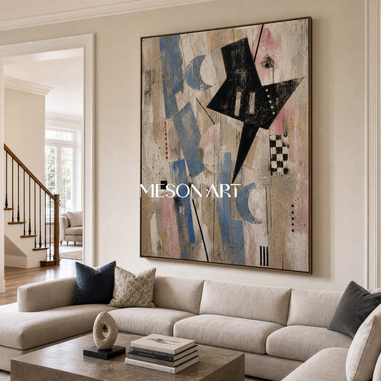 Urban Abstract Graffiti Art With Expressionist Depth For Modern Living Spaces