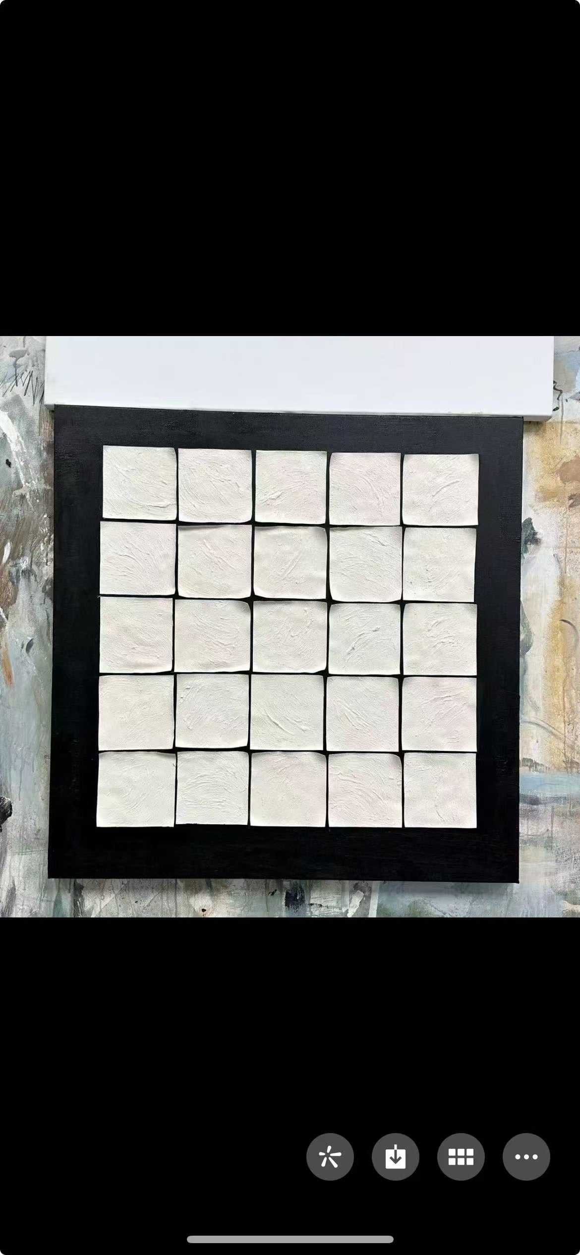 3D Gray Textured Canvas Painting Textured Wall Art Gray Oil Painting Minimalist Abstract Art Canvas