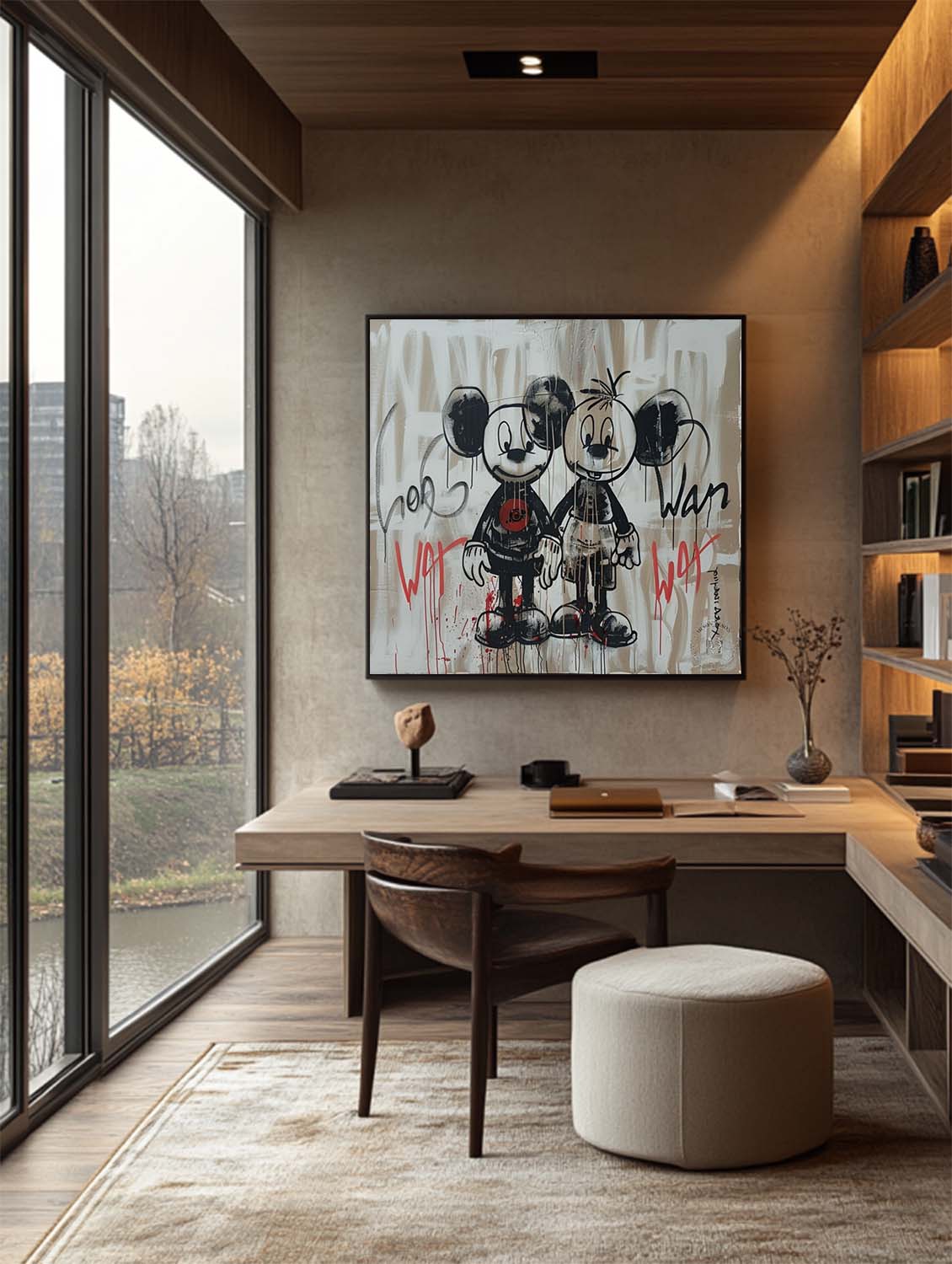Disney Mickey Mouse Graffiti Canvas Wall Art Mickey Mouse Grafitti for Kids Room