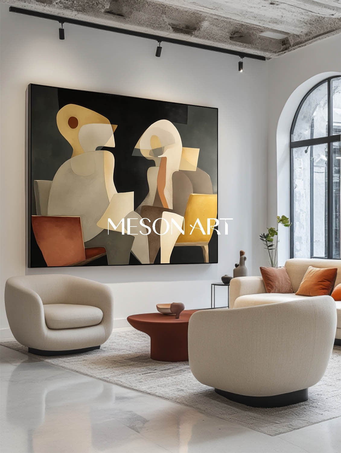 Shop Abstract Minimalist Modern Art Living Room or Bedroom Wall Decor