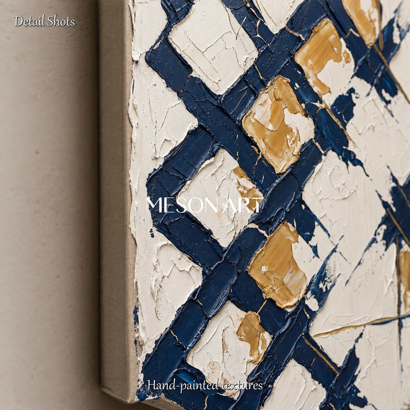 Minimalist Abstract Art With Textured Relief For Modern Living Room Decor