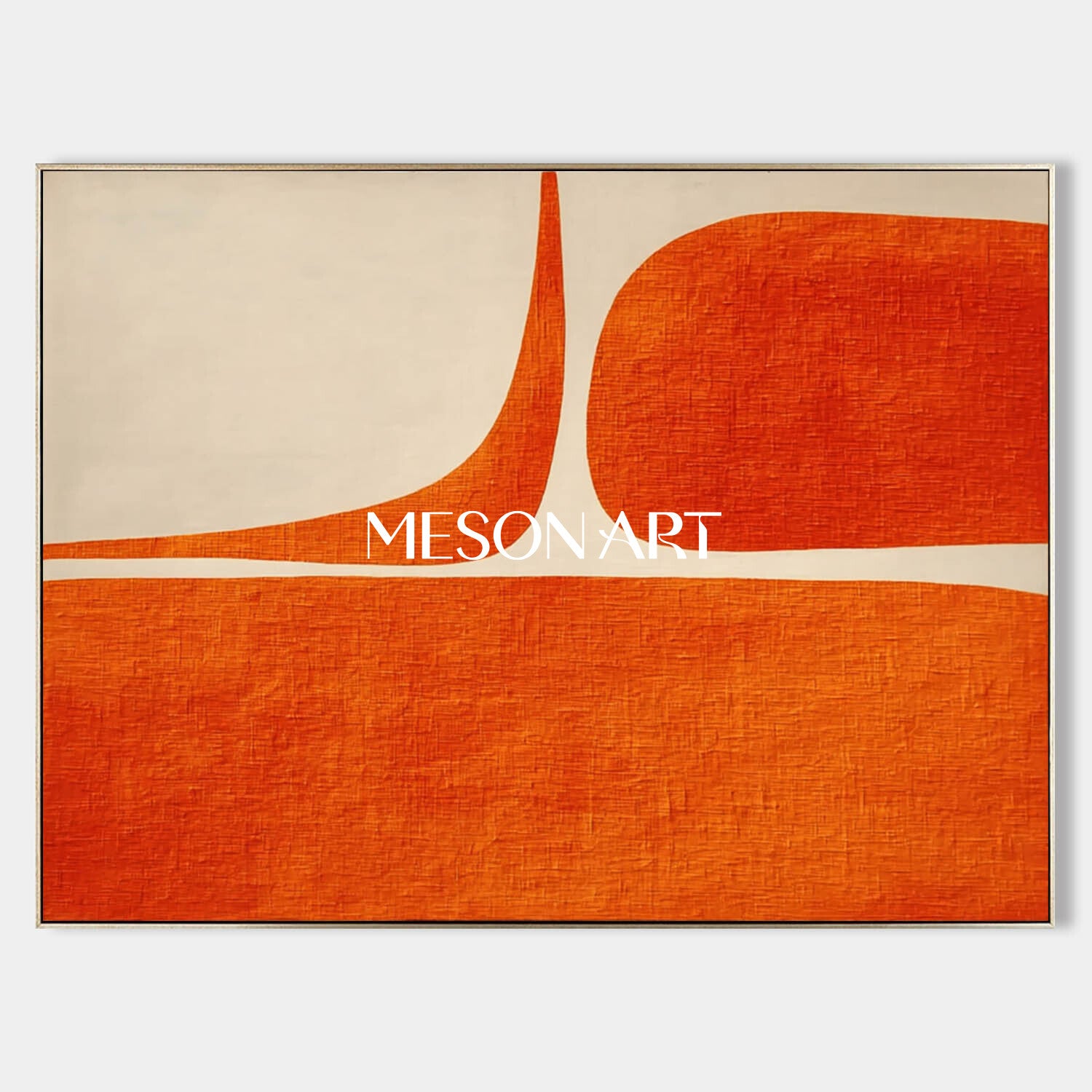 Minimalist Abstract Art Contemporary Autumn Geometric Painting