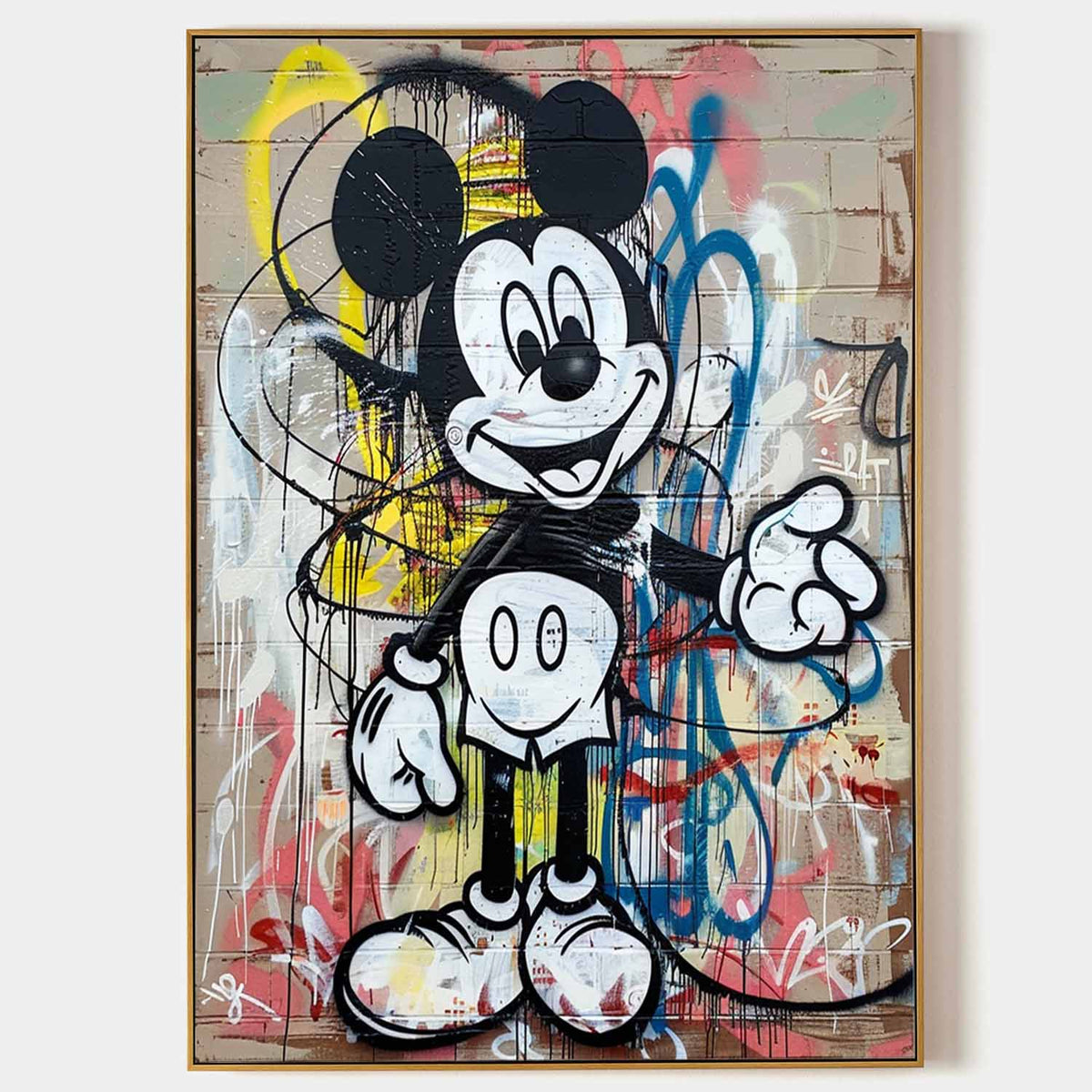 Mickey Mouse Kids Room Canvas Wall Art Mickey Graffiti Art For Sale mickey-mouse-kids-room-canvas-wall-art-mickey-graffiti-art-for-sale