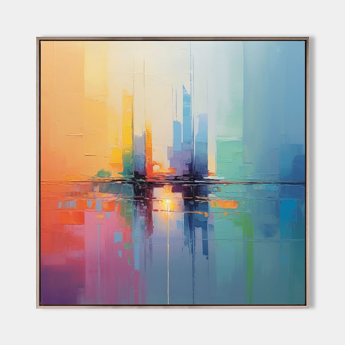 Photo inspiration: City Abstract 3D Wall Art Decor Contemporary Minimalist Colorful Photo Inspiration
