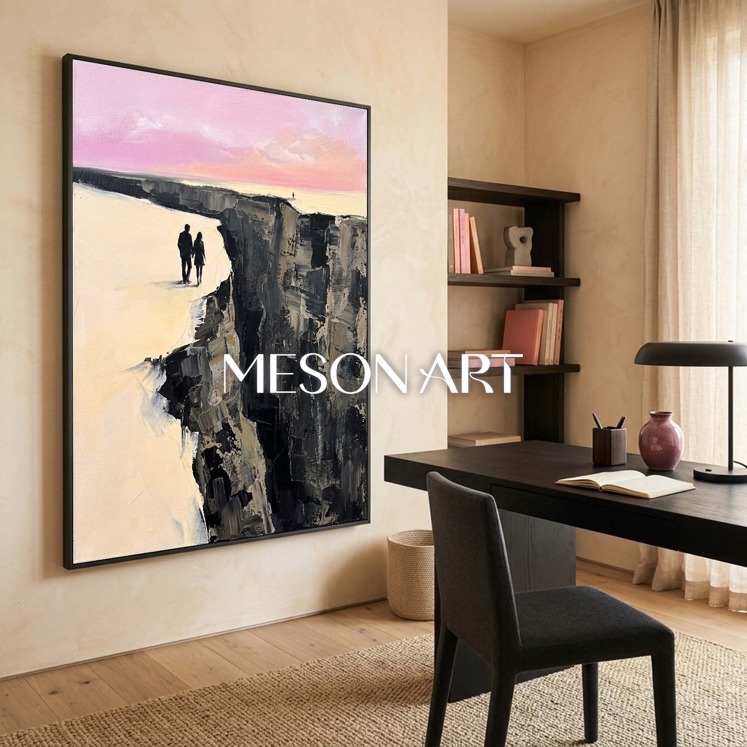 Colorful Pop Art Painting With Geometric Shapes For Modern Living Room Decor