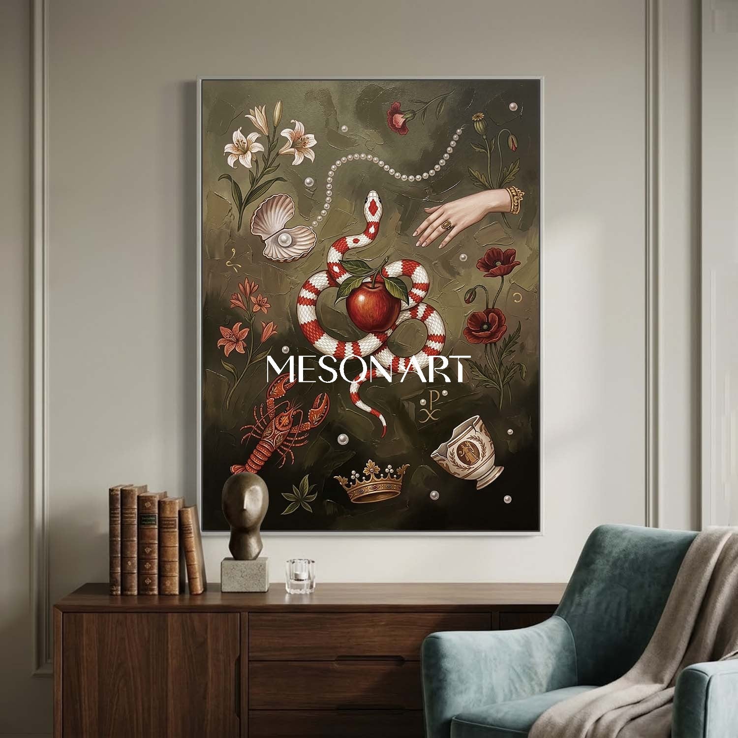 Original Surrealist Oil Painting 100% Hand Painted Large Canvas Art