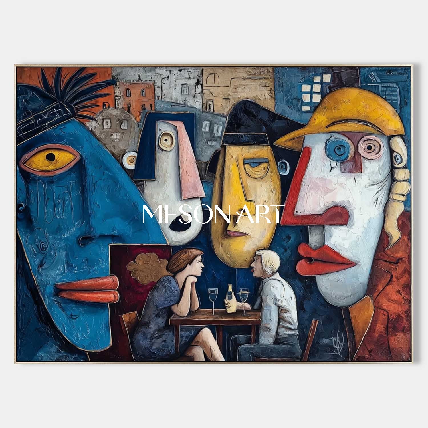 Pop Art Painting – Colorful Canvas for Dining Room and Restaurant Walls