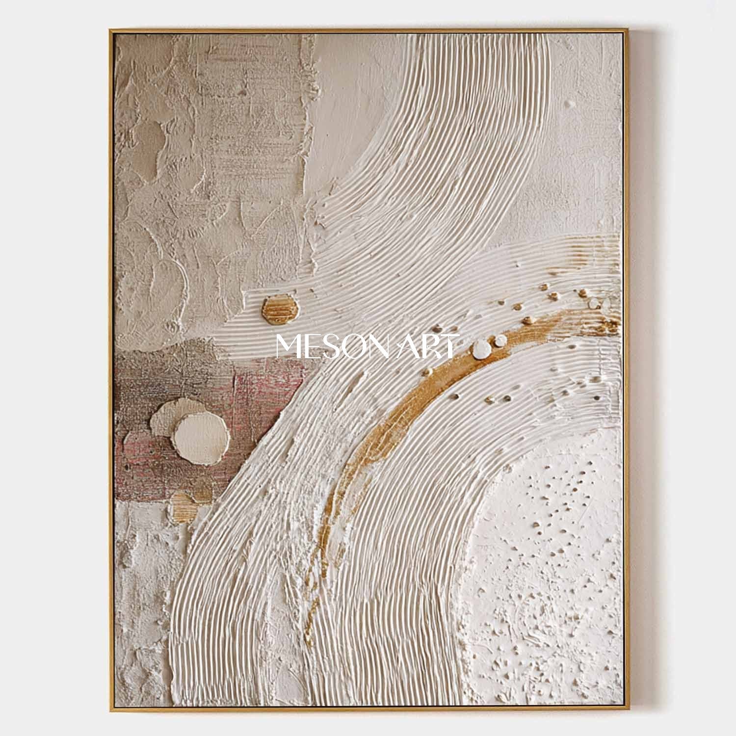 Boho Art for Creative Spaces Colorful Bohemian Wall Painting Textured Bohemian Canvas Art