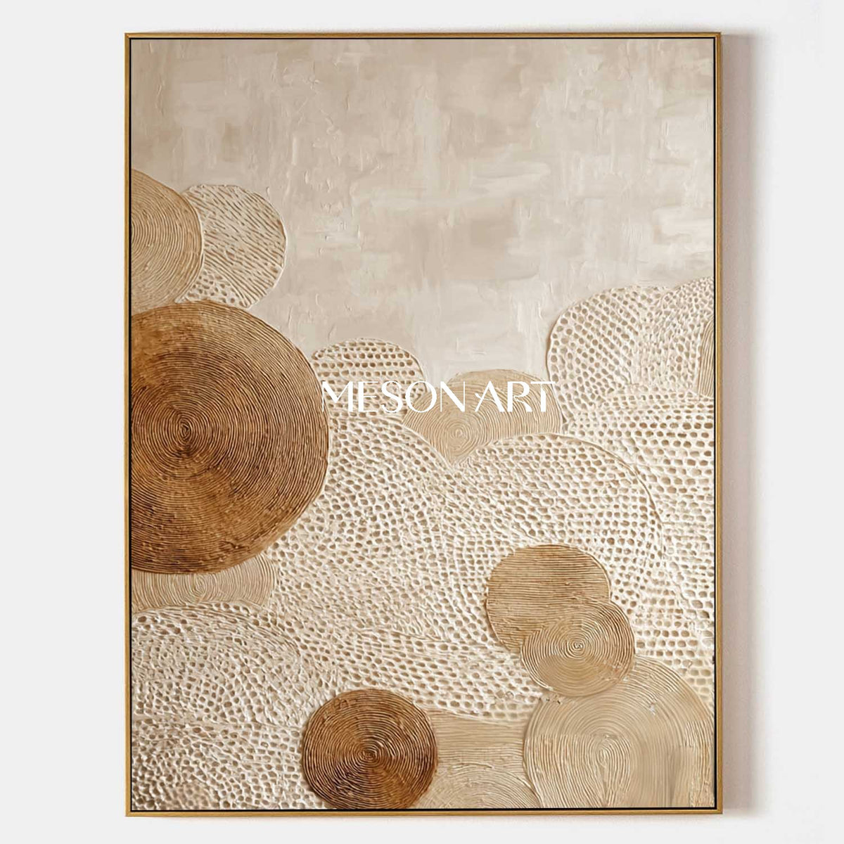 Modern Bohemian Texture Art – Handcrafted Canvas for Cozy Homes - Textured Art For Bohemian Spaces