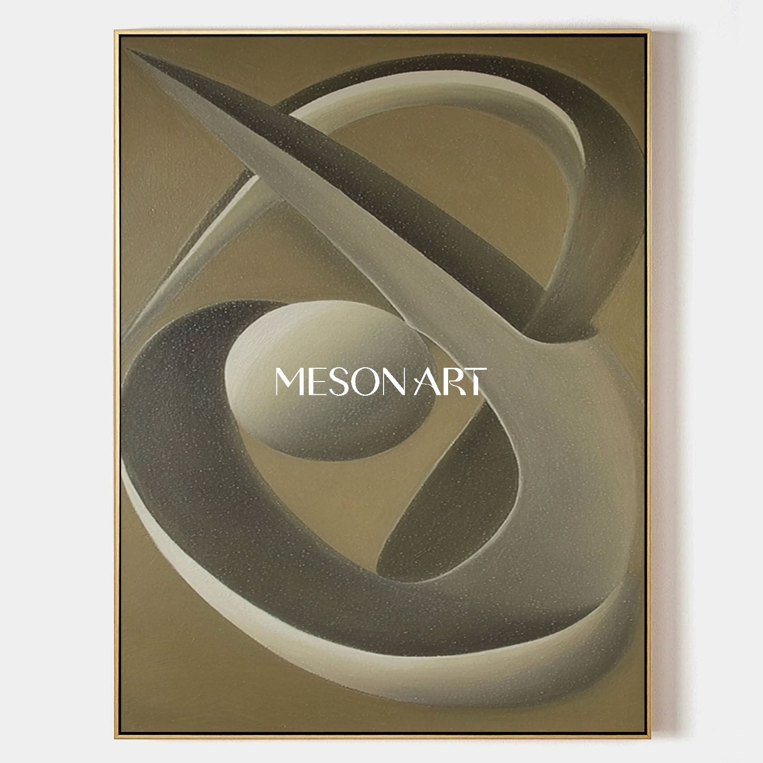 Modern Geometric Impasto Hand Painted Framed Wall Art Entryway On Sale