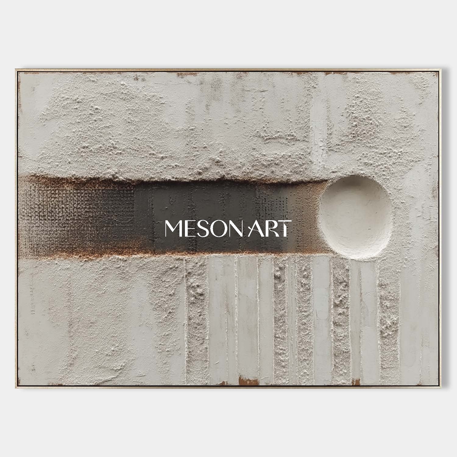 Buy Wabi-Sabi Minimalist Textured Wall Art Large Abstract Gray Canvas