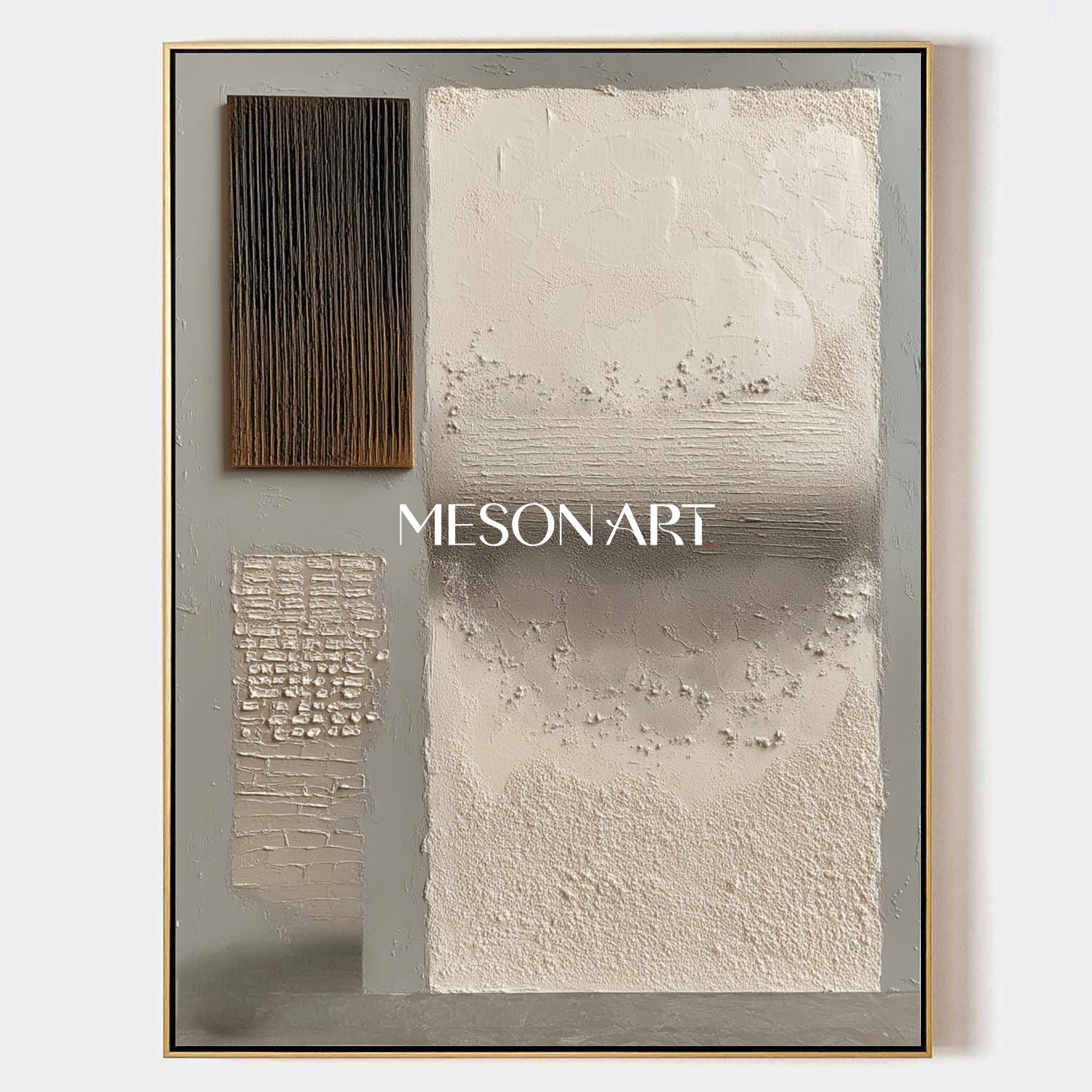 Wabi-Sabi Textured Abstract Canvas 24"Hx 20"W/ 61 x 51 CM Wall Art