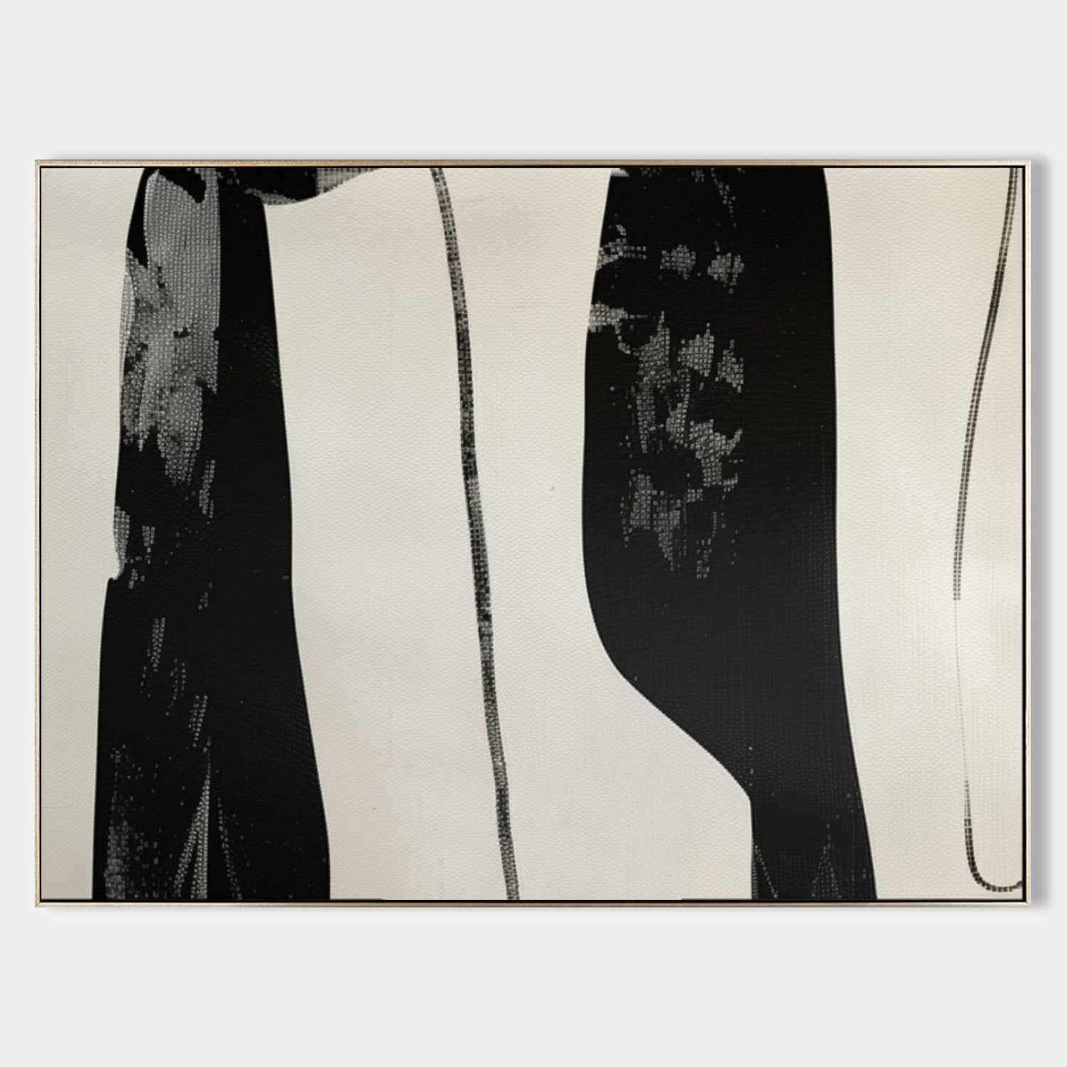 Large Black and White Minimalist Abstract Art for Sale Black and White Abstract Canvas Wall Art Decor