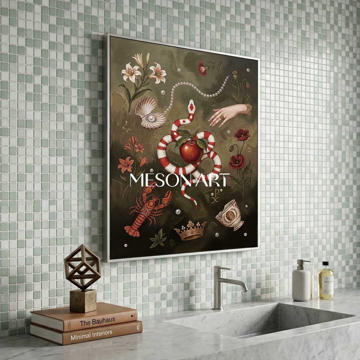 Original Surrealist Oil Painting 100% Hand Painted Large Canvas Art