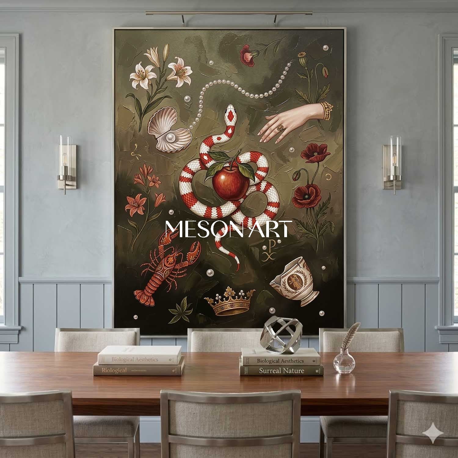 Original Surrealist Oil Painting 100% Hand Painted Large Canvas Art