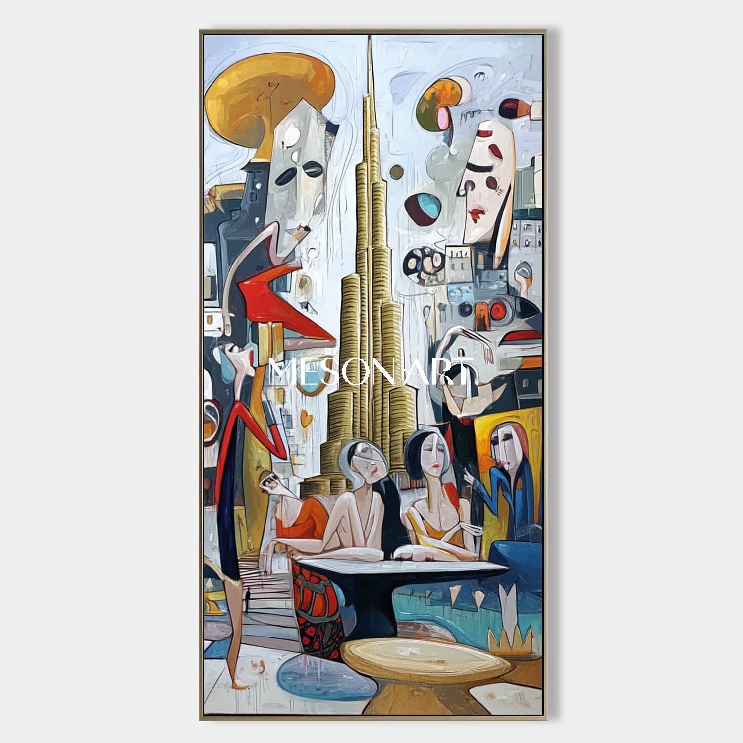 Luxury Surrealism Abstract Pop Art Painting Hallway Wall Art Canvas