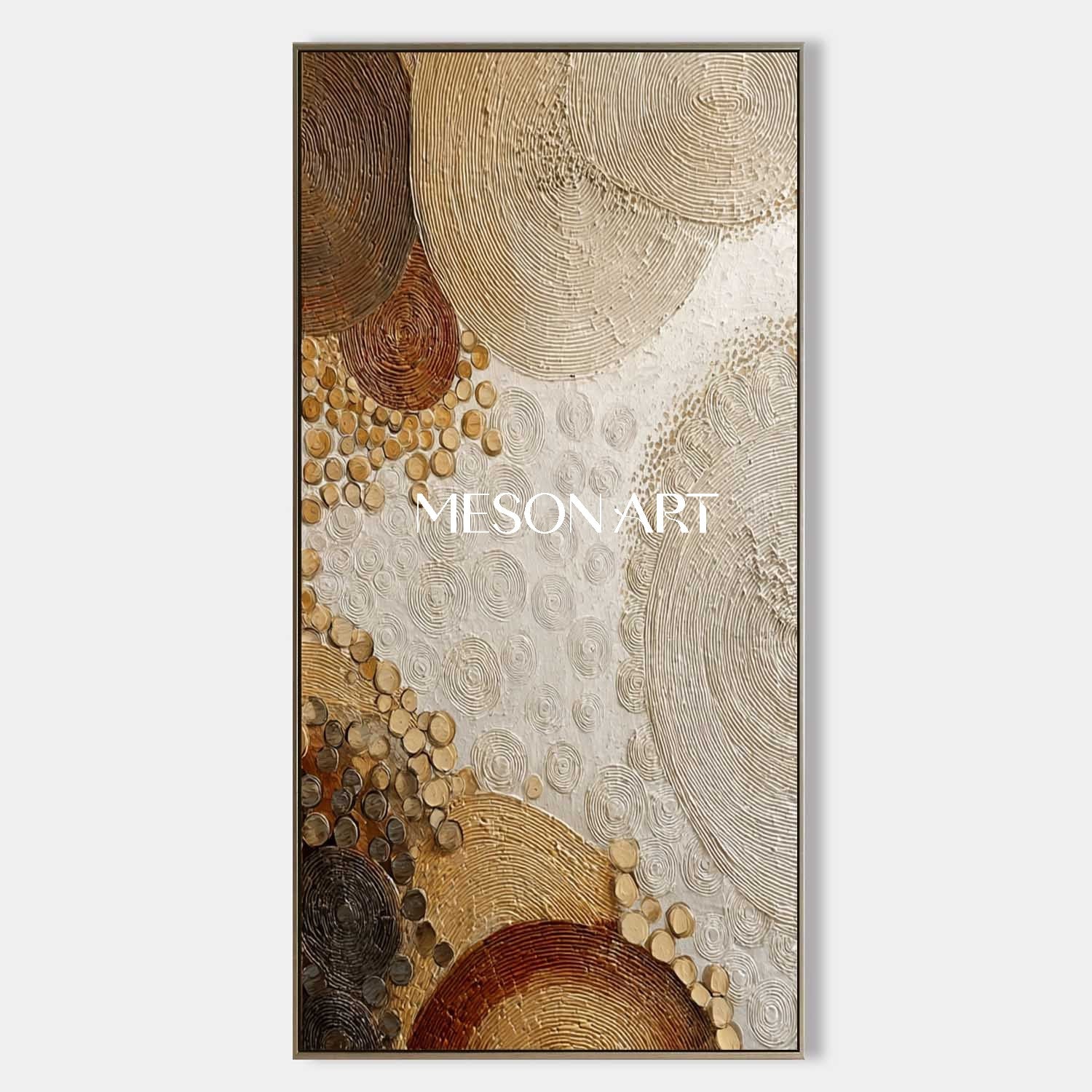 Large Boho Abstract Painting – Handmade Artwork for Modern Interiors
