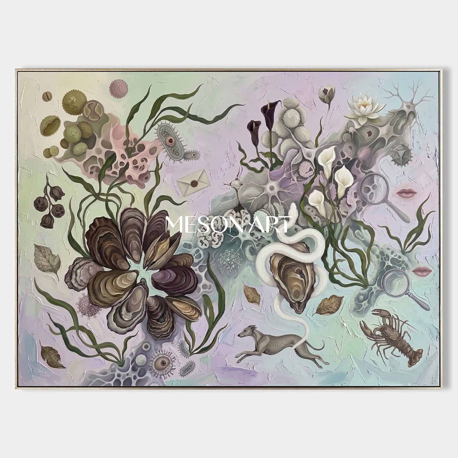 Commission Biological Biological Oil Painting Unique Hand Painted Art