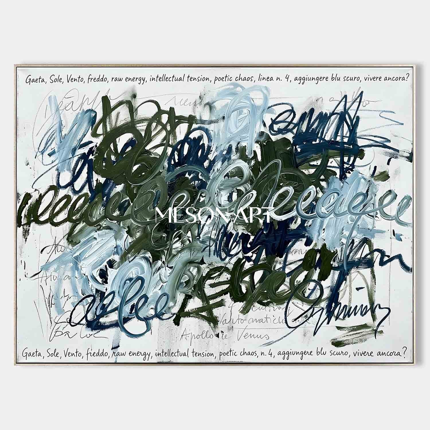 Luxury framed Art For Bathroom Wall Decor Scribble Abstract Painting