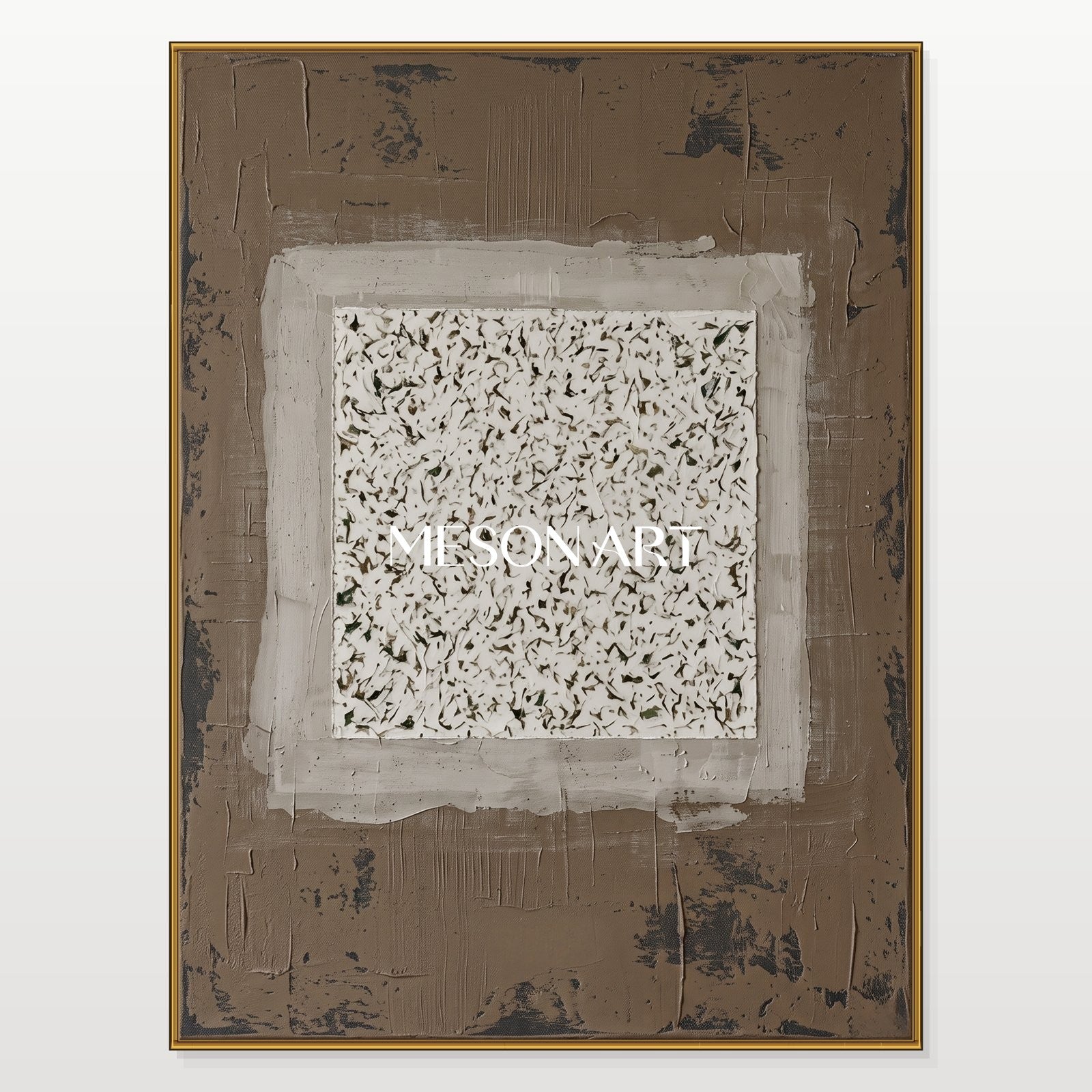 Minimalist Abstract Art With Textured Relief For Modern Living Room Decor