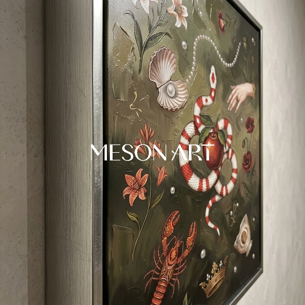 Original Surrealist Oil Painting 100% Hand Painted Large Canvas Art