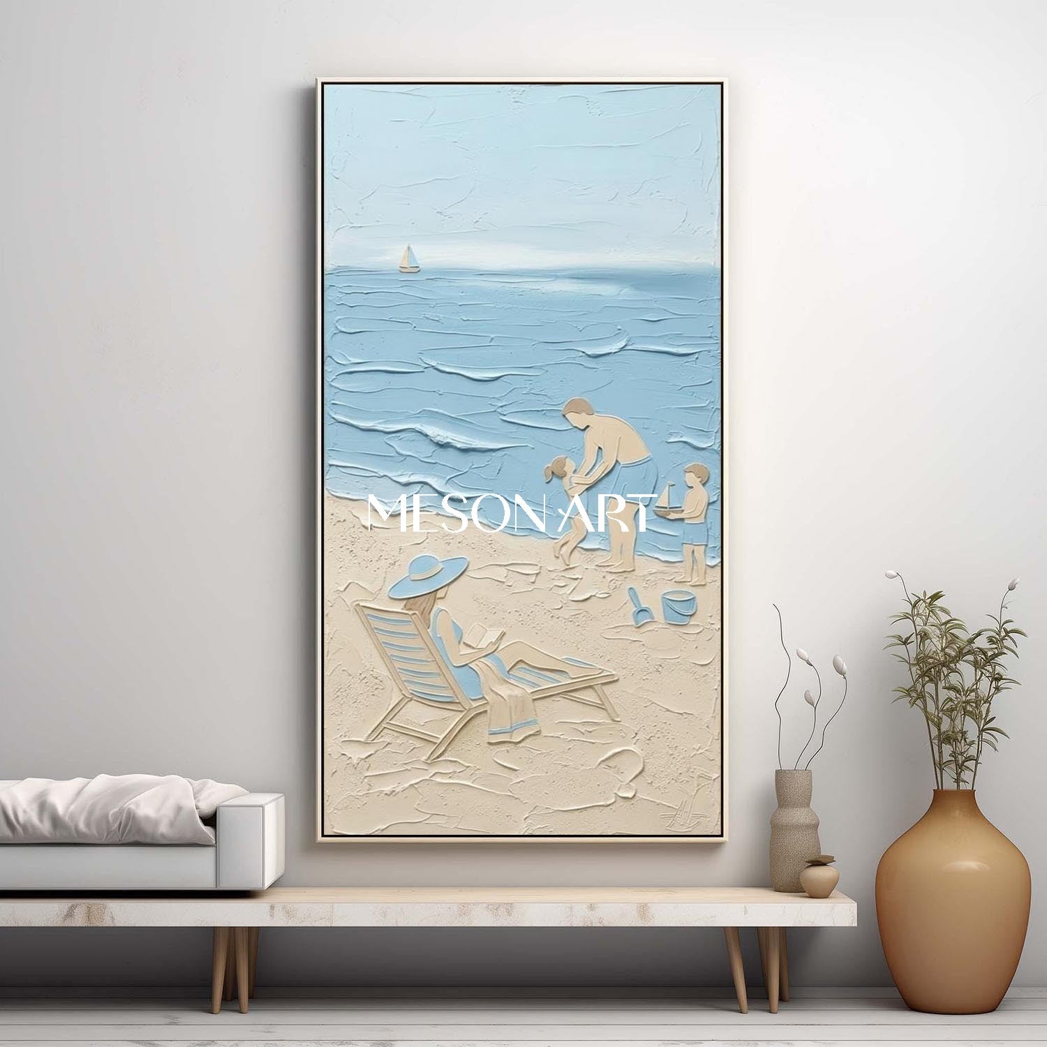 Living Room Statement Art, Bedroom Cozy Decor, Beach House Decor, Art Gift, Executive Space Art