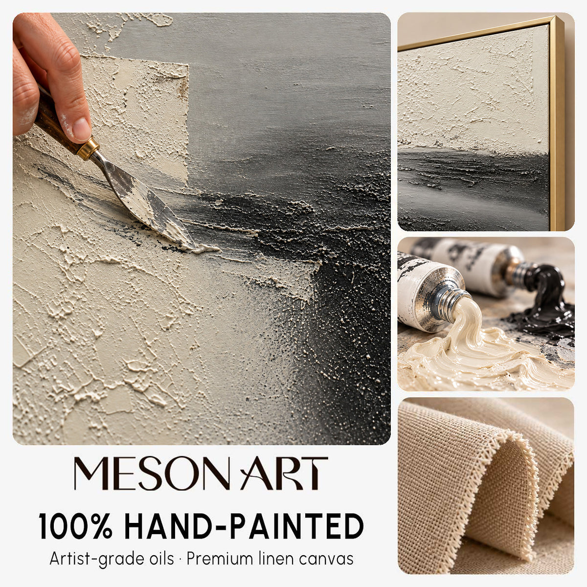 3D Grey Abstract Art Canvas For Sale Grey Minimalist Texture Painting