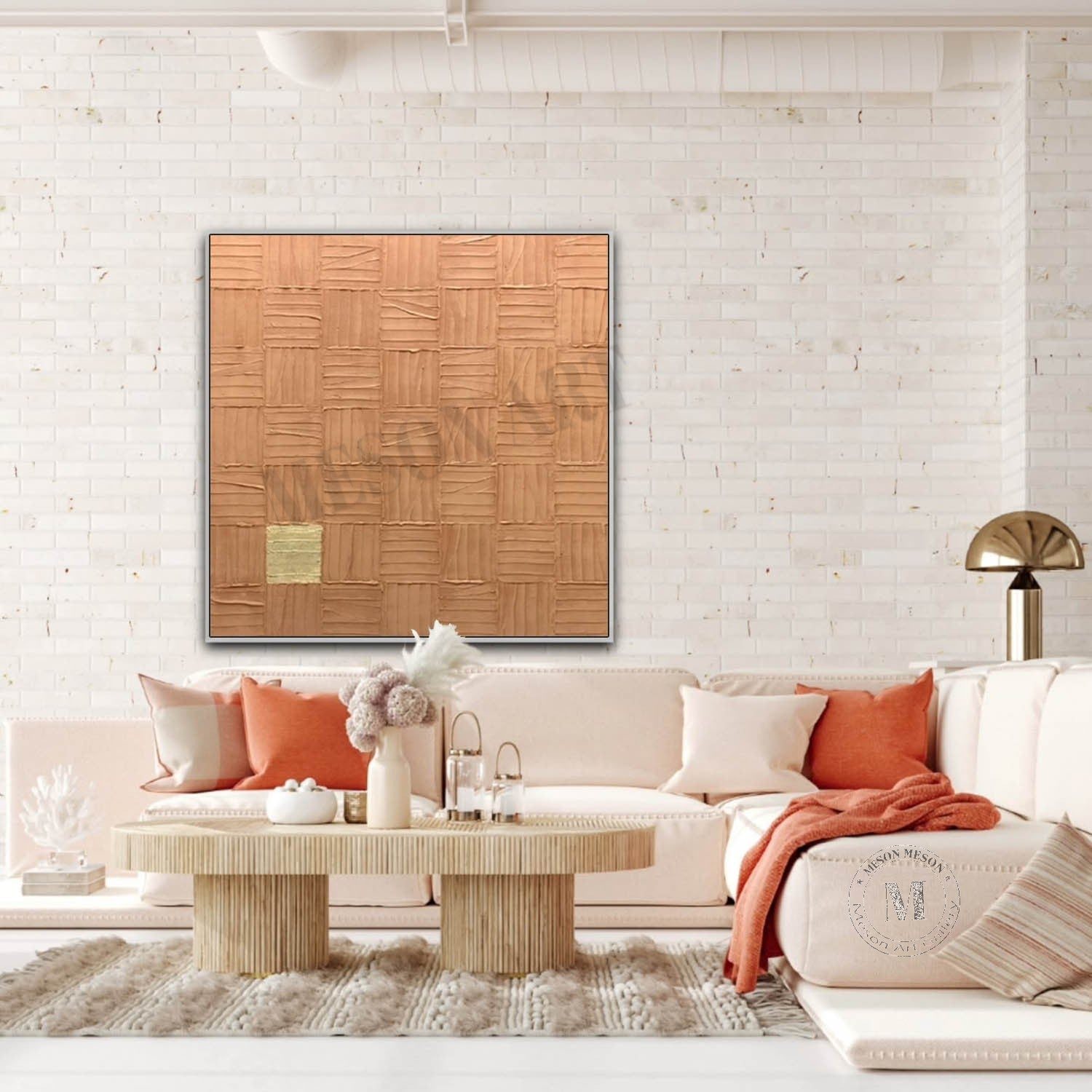 Brown Abstract Art for Sale Brown Abstract Wall Art Decoration Brown Minimalist Painting