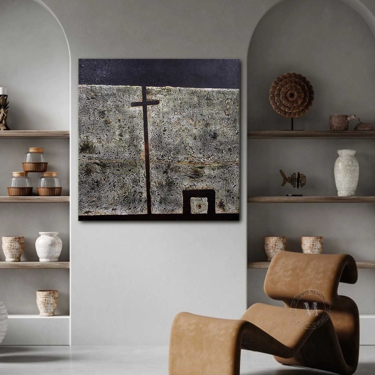 Black and White Textured Paintings for Sale Black and White Minimalist Abstract Canvas Wall Art